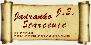 Jadranko Starčević vizit kartica